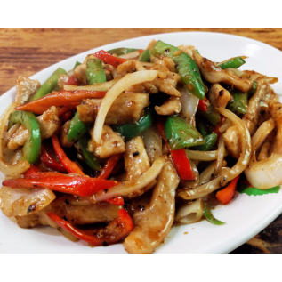 黑椒炒松板肉