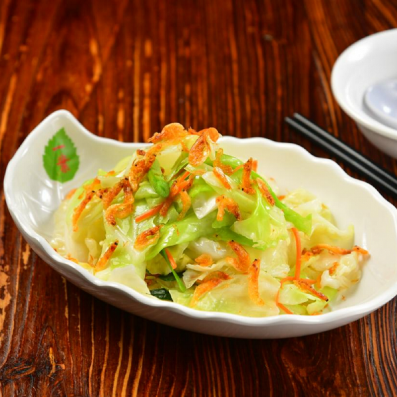櫻花蝦炒高麗菜